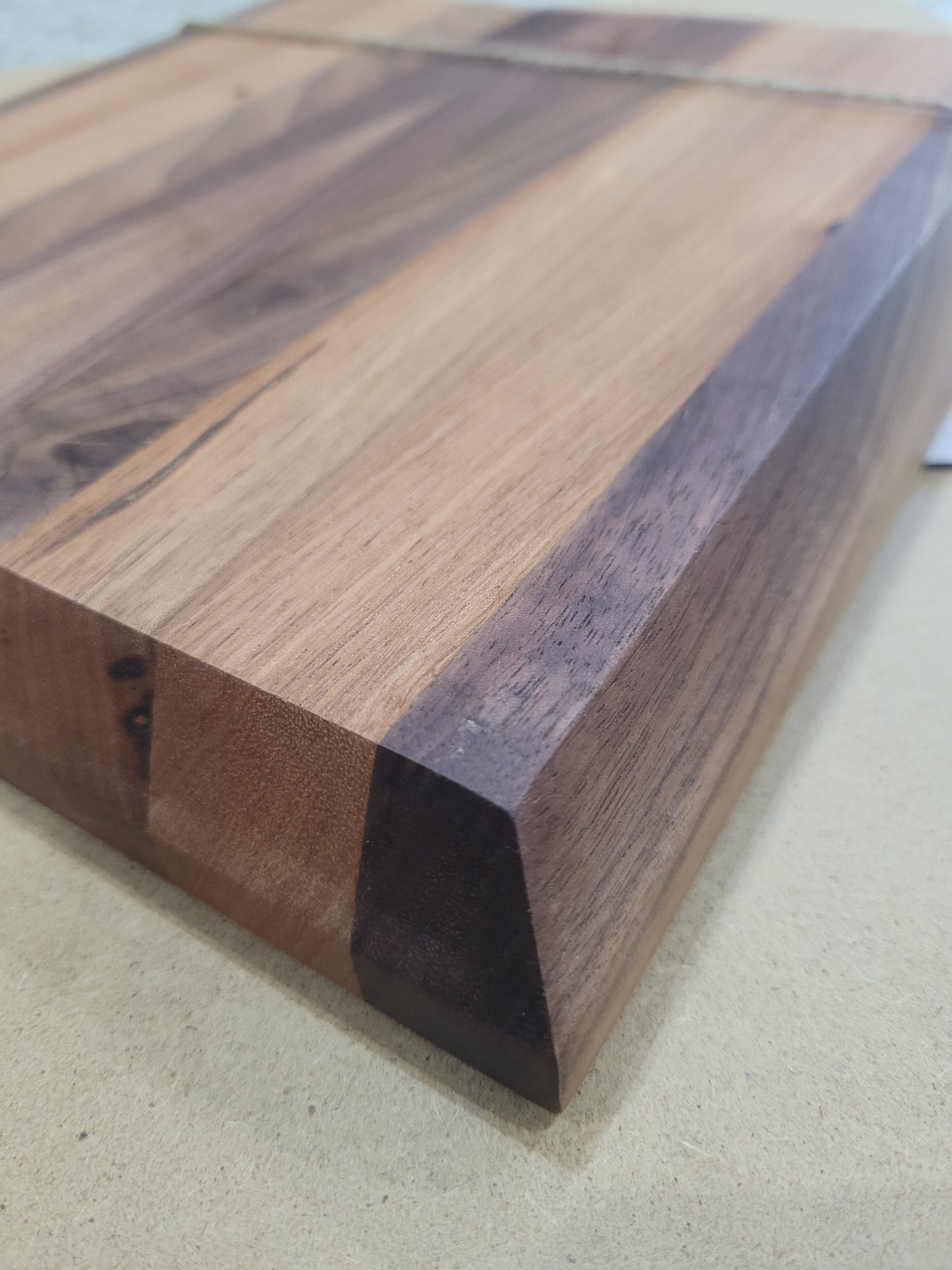 Walnut and Oak Small Edge Grain Chopping Board