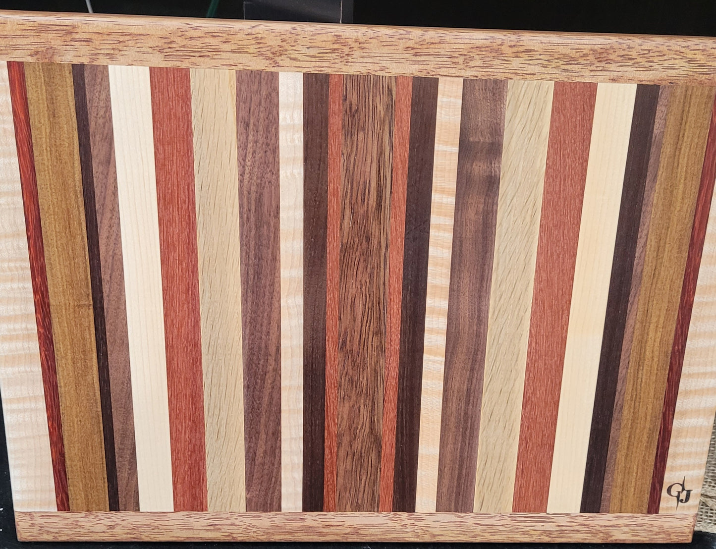 Multi-Hardwood Edge-Grain Cutting Board