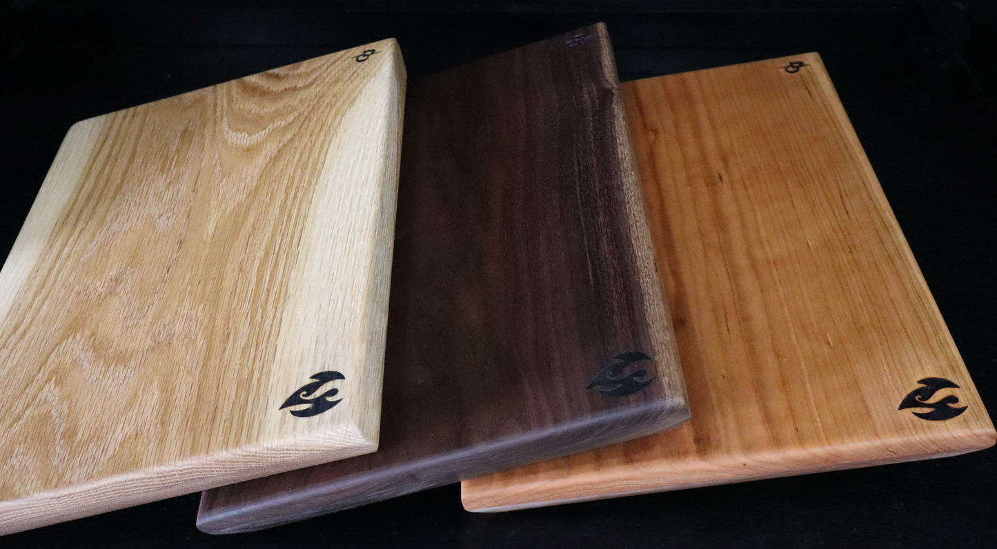 Solid Wood SPO Cutting or Serving Boards - Cherry, Walnut, or White Oak
