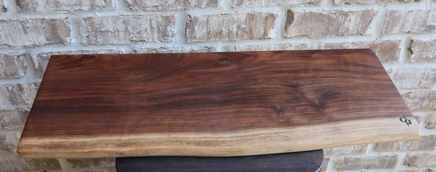 Walnut Live Edge Serving Board