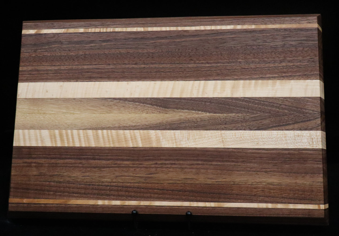 Walnut/ Rustic Walnut / Curly Maple Cutting Board