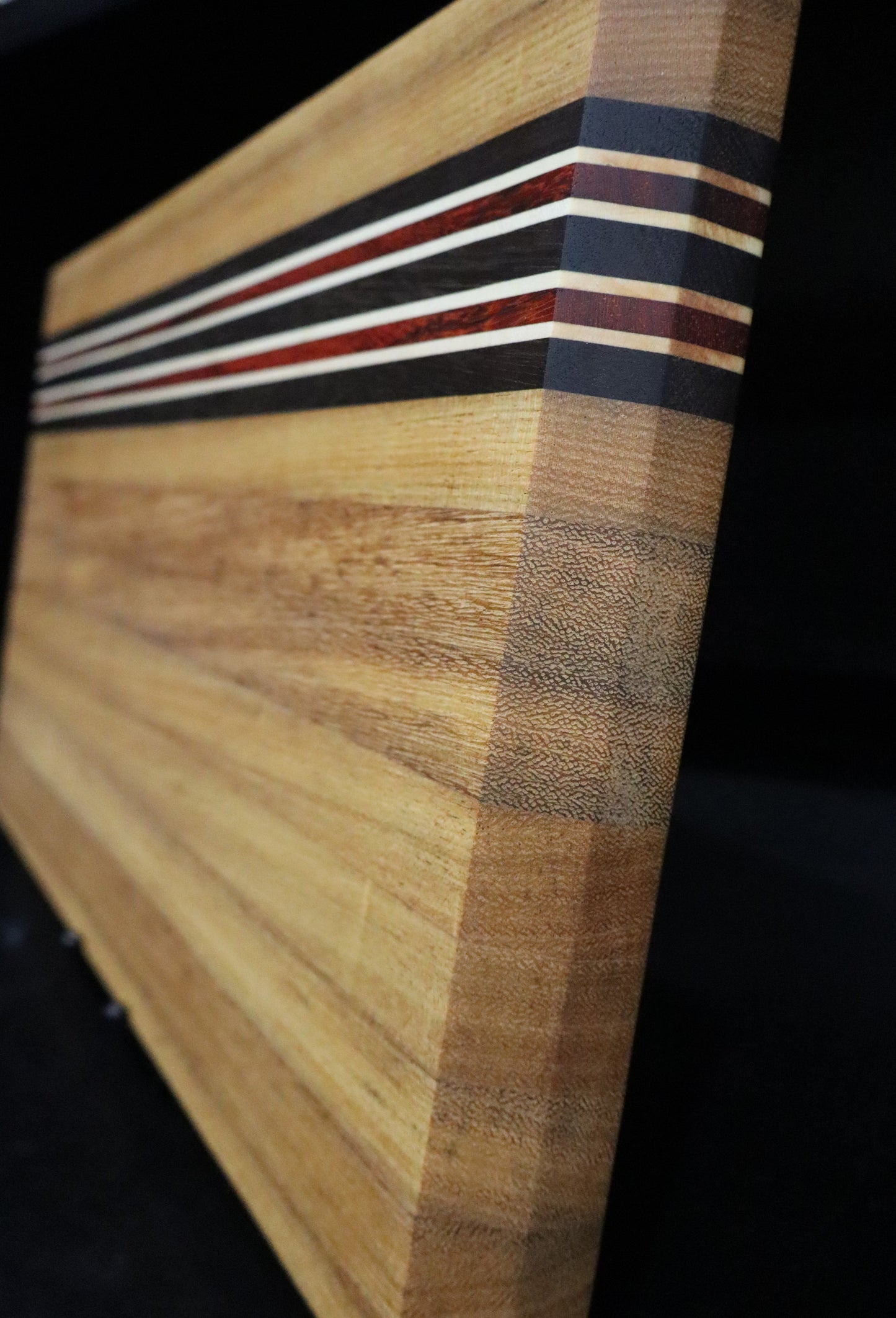 Brazilian Oak, Wenge, Maple, Padauk Edge Grain Cutting Board