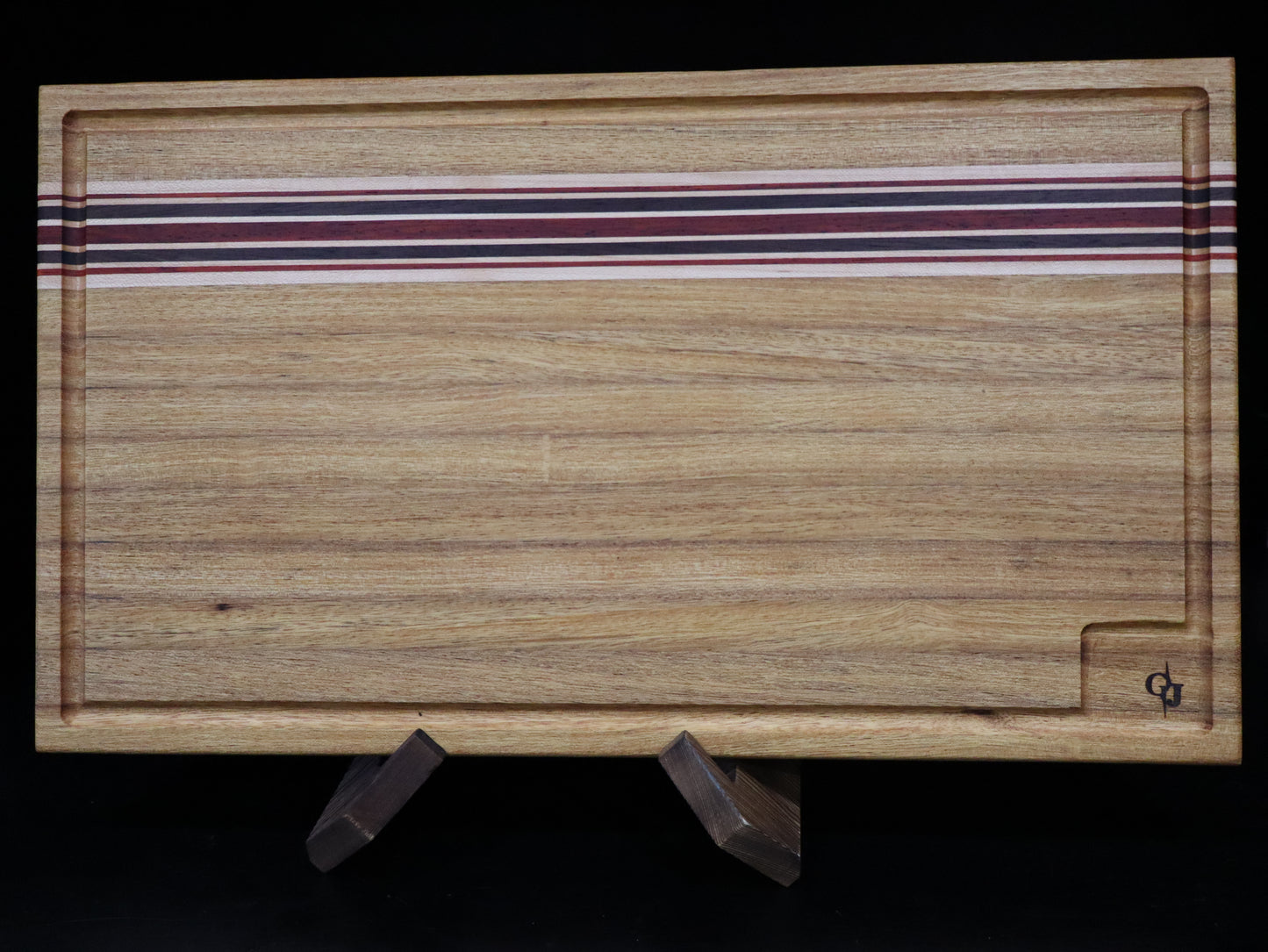 Brazilian Oak, Wenge, Maple, Padauk Edge Grain Cutting Board