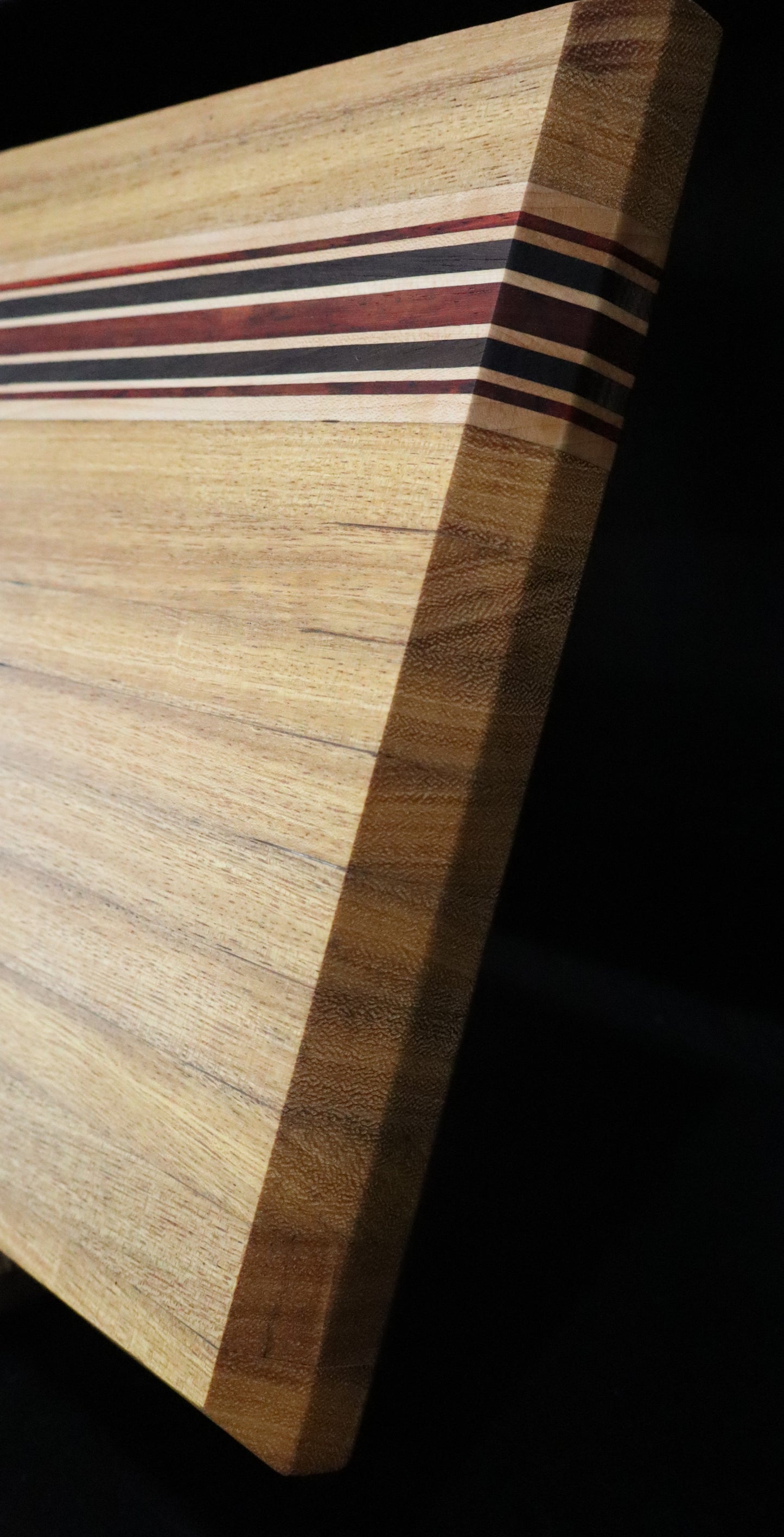 Brazilian Oak, Wenge, Maple, Padauk Edge Grain Cutting Board