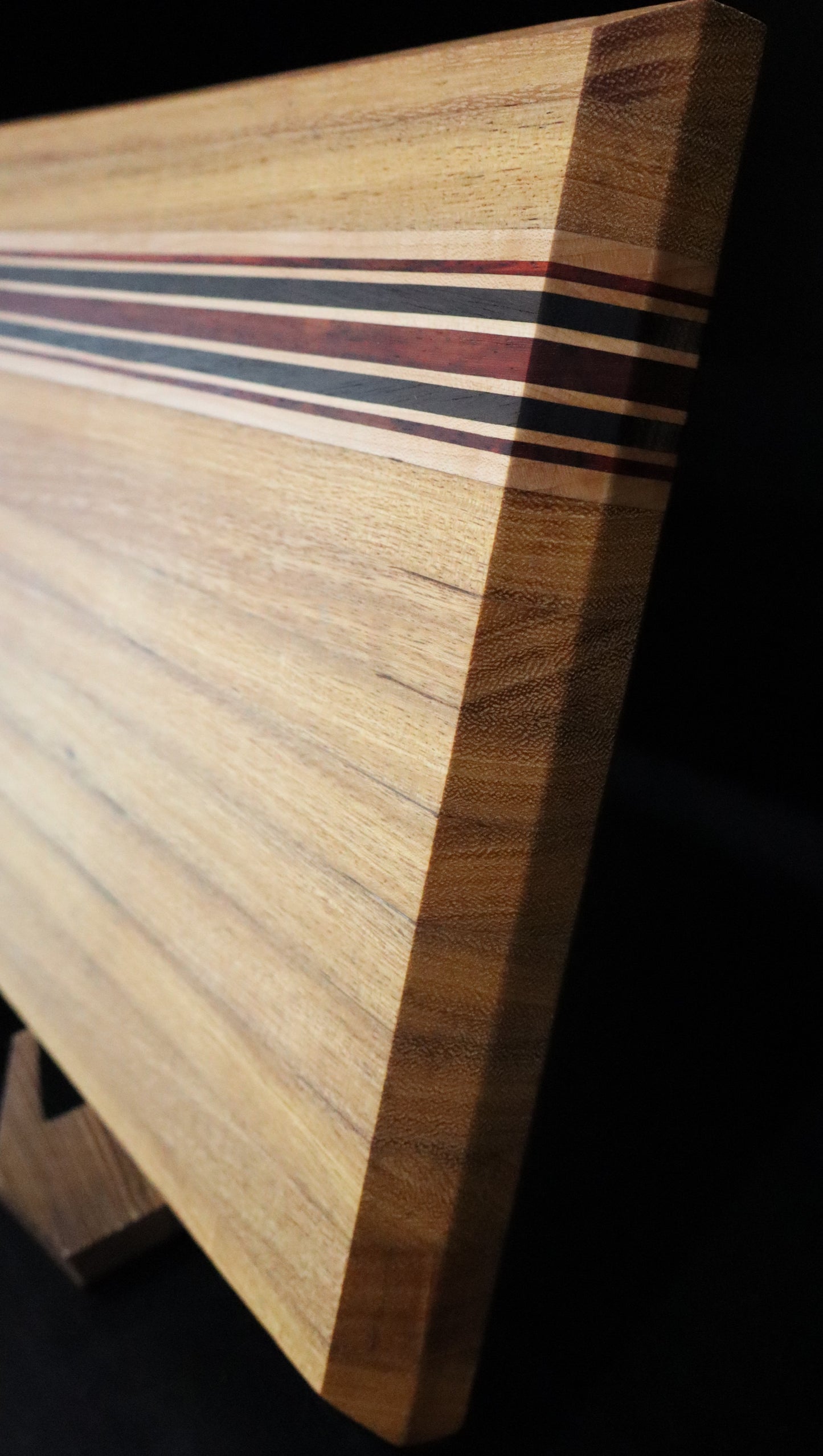 Brazilian Oak, Wenge, Maple, Padauk Edge Grain Cutting Board