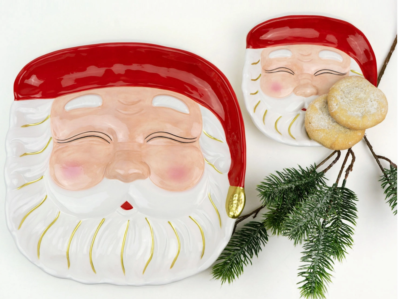 RED SANTA PLATTER