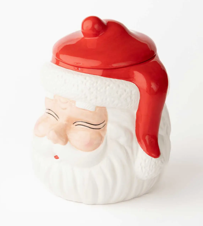 RED SANTA COOKIE JAR