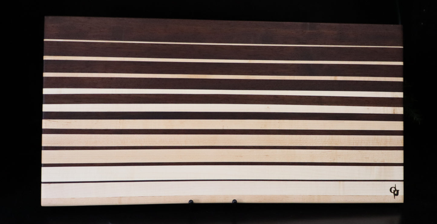 Maple and Walnut Ombre Large Cutting Board