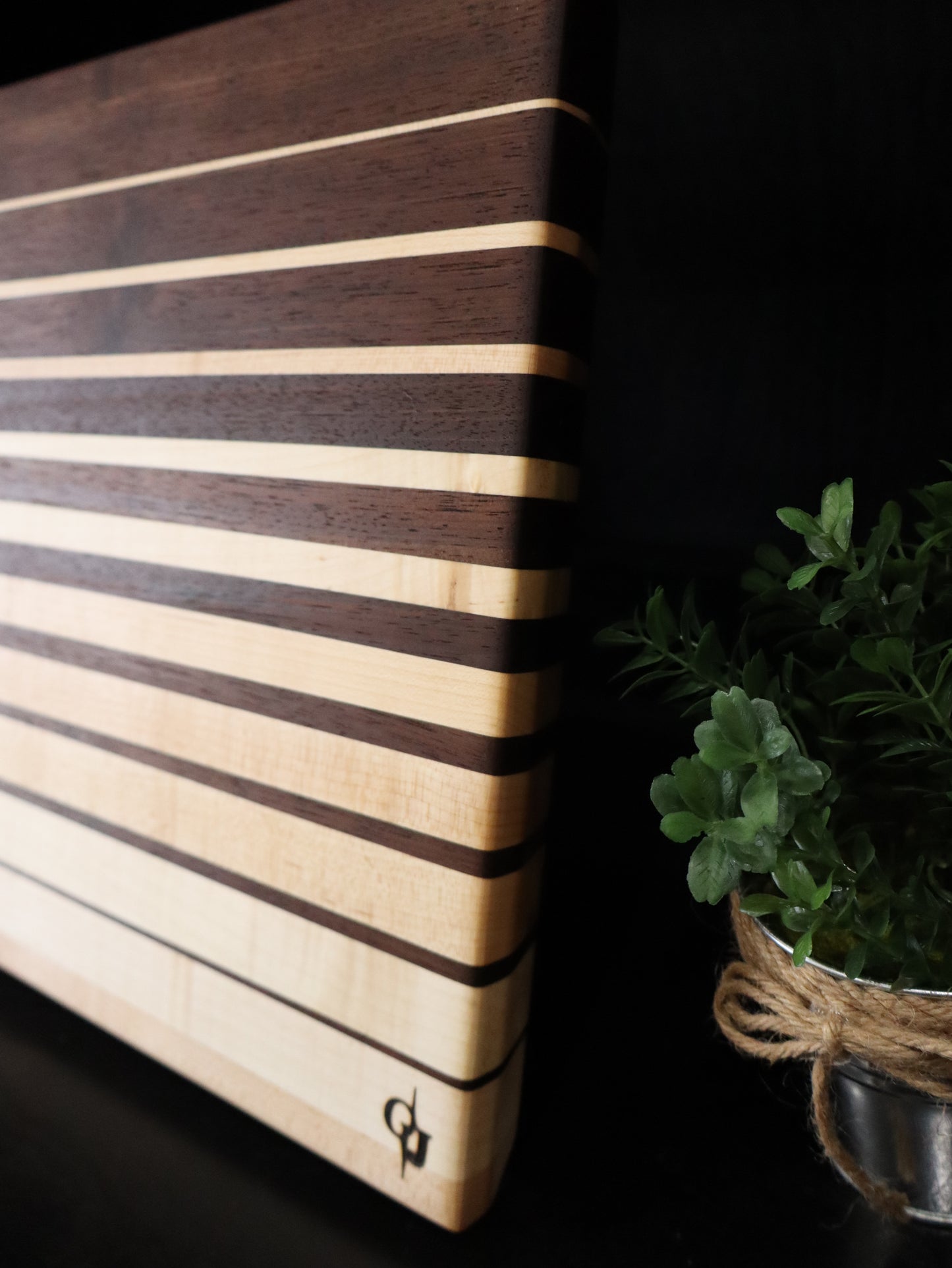 Maple and Walnut Ombre Large Cutting Board
