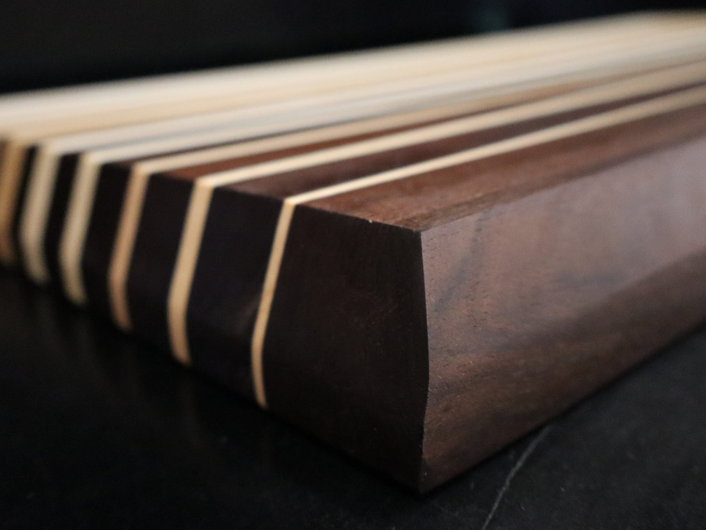 Maple and Walnut Ombre Large Cutting Board