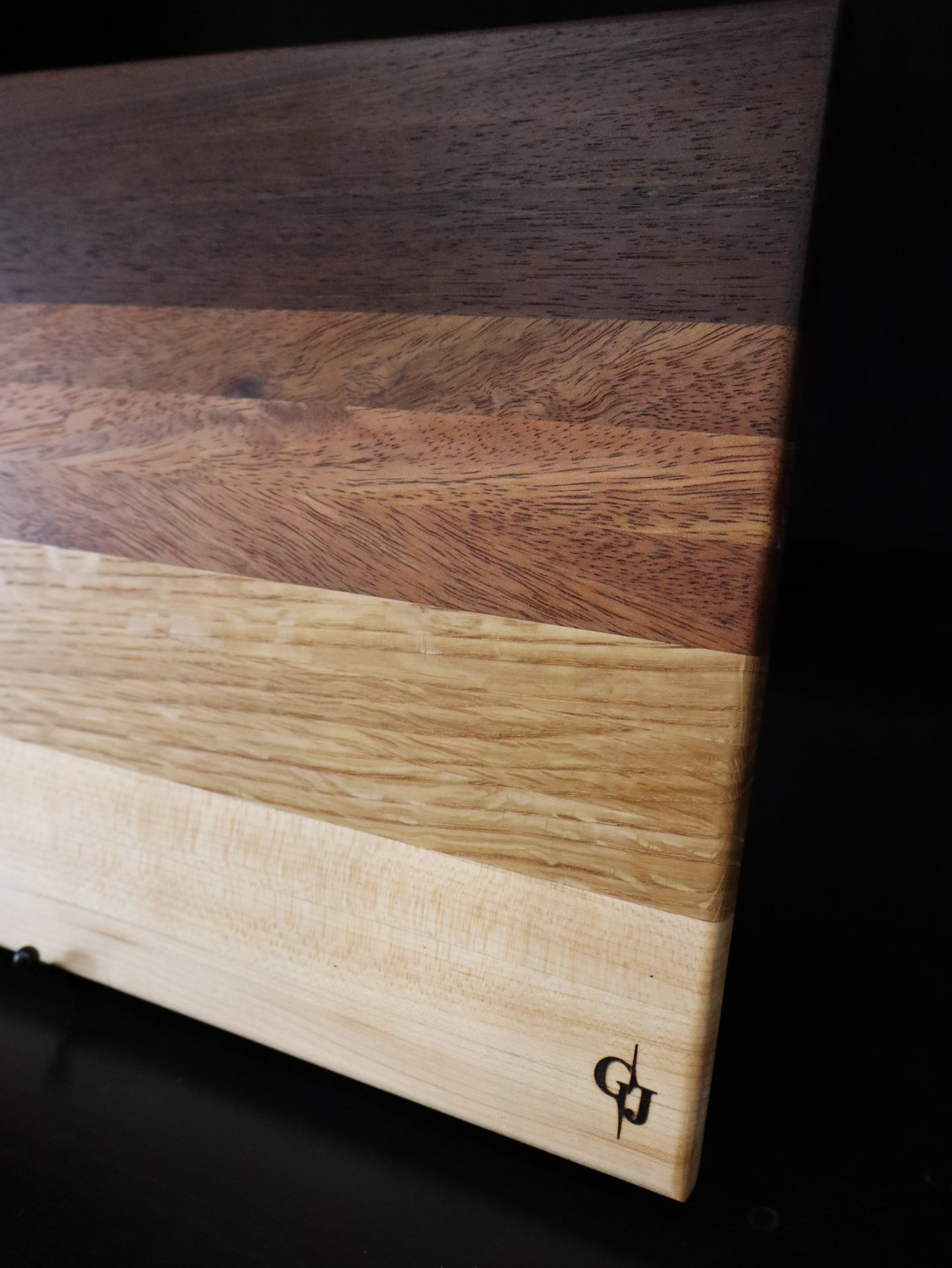 Multi-Hardwood Edge-Grain Cutting Board