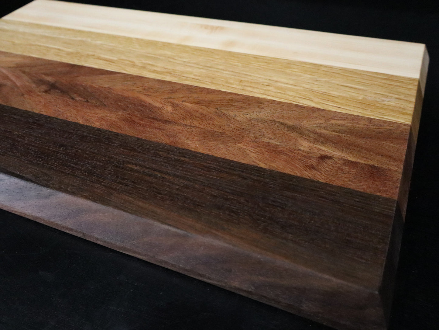 Multi-Hardwood Edge-Grain Cutting Board