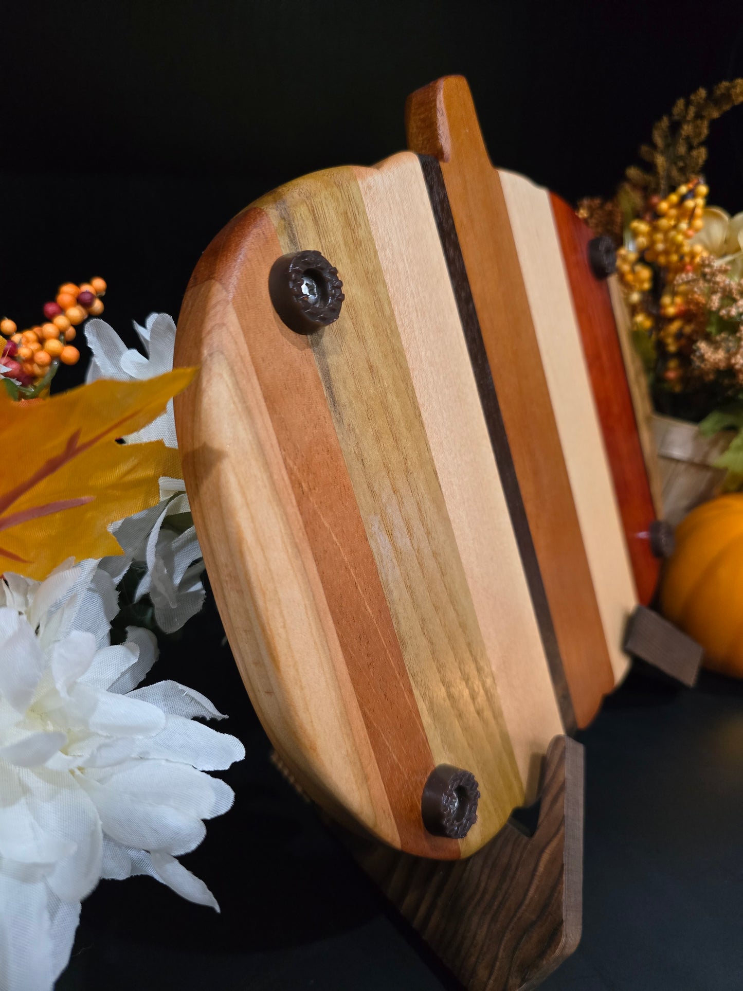 Multi Hardwood Pumpkin-shaped Cheese Board