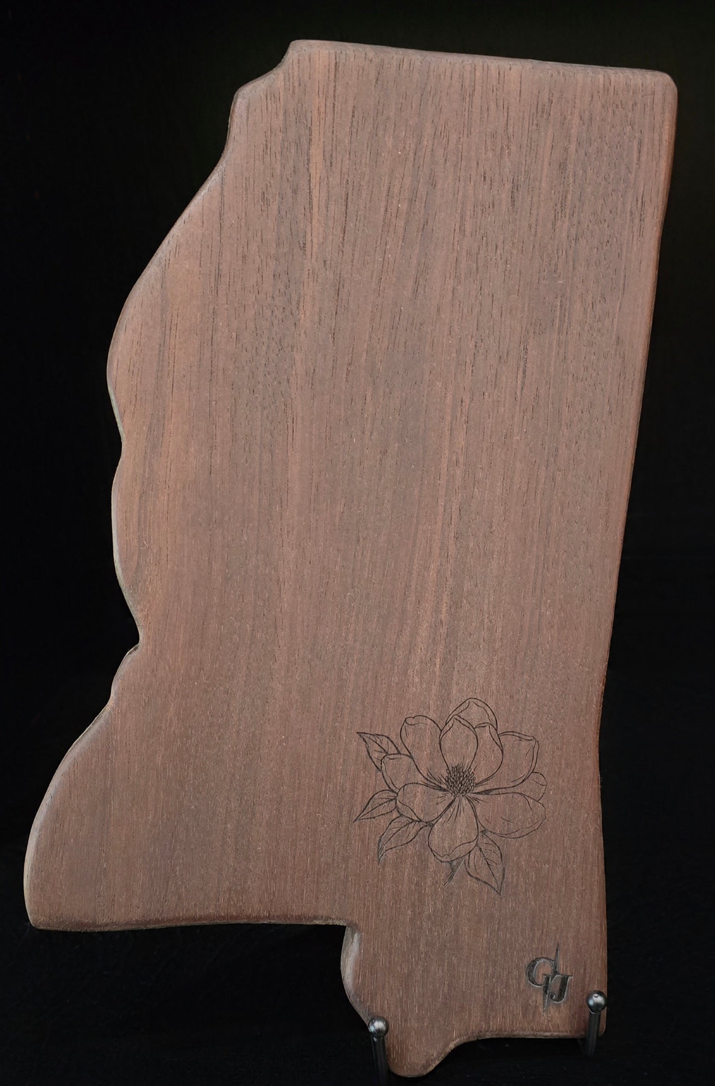 Mississippi Shaped Nogal Cheese Board