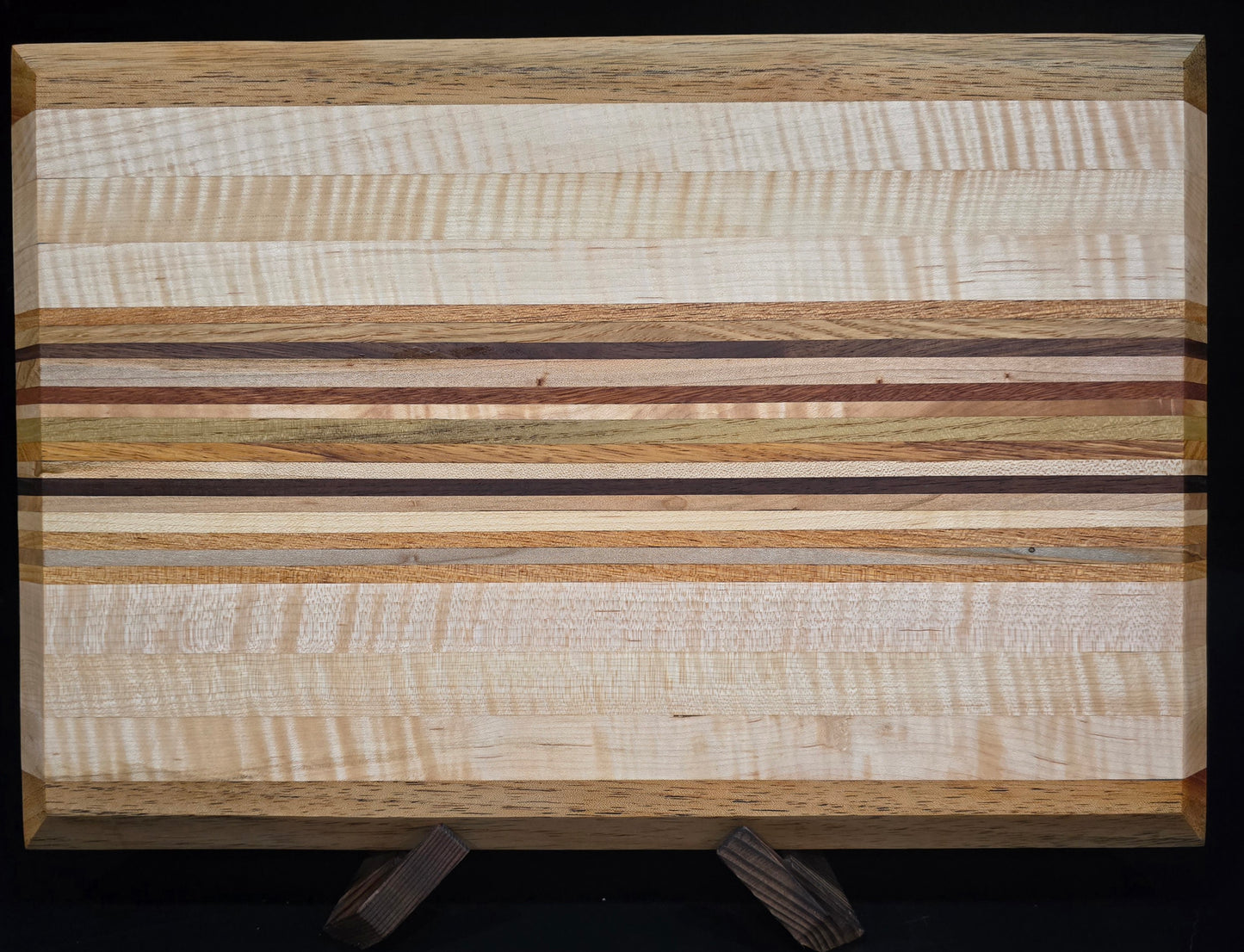 Multi-Hardwood Edge-grain Cutting Board