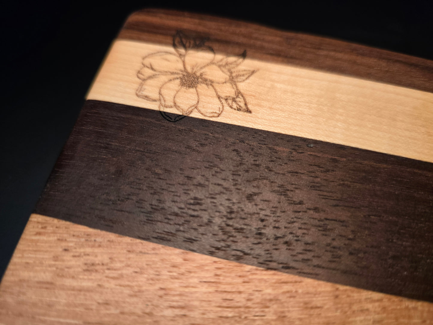 Mississippi Shaped Multi-Hardwood Cheese Board