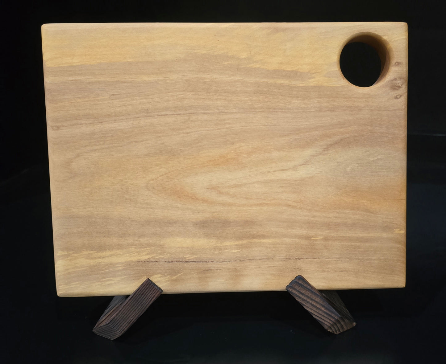 Olive Wood Cheese Board 5x8 with Handle Hole | Small Exotic Wooden Charcuterie Board, Thick Mini Bar Board, Handcrafted Luxury Holiday Housewarming Gift