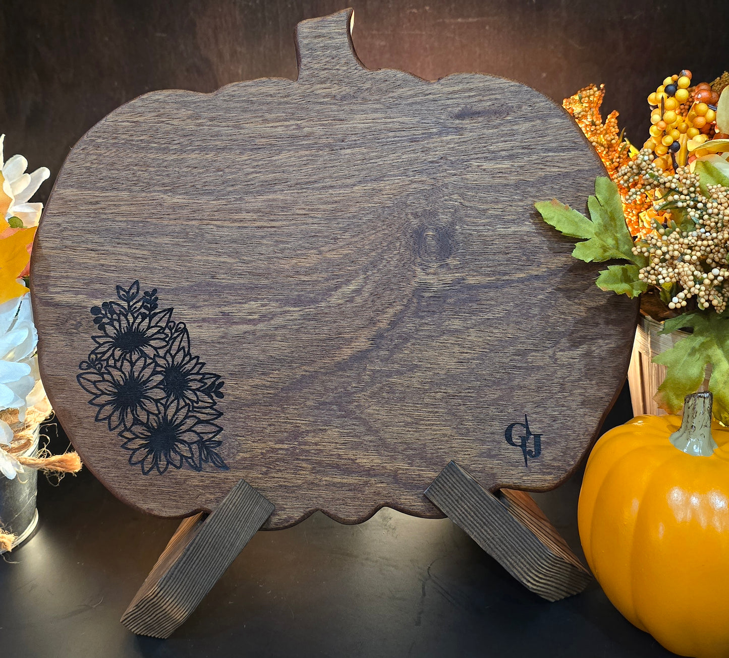 Mahogany Pumpkin-shaped Cheese Board