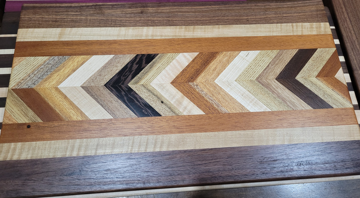 Chevron style Cutting Board