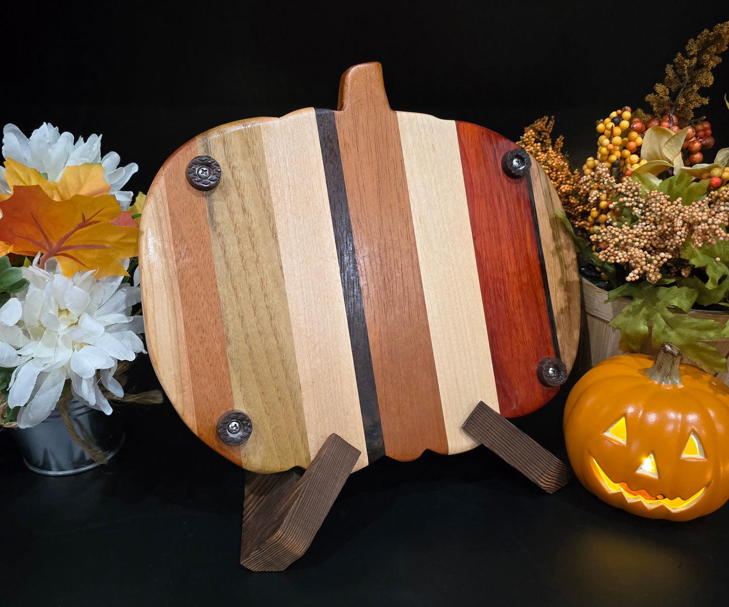 Multi Hardwood Pumpkin-shaped Cheese Board