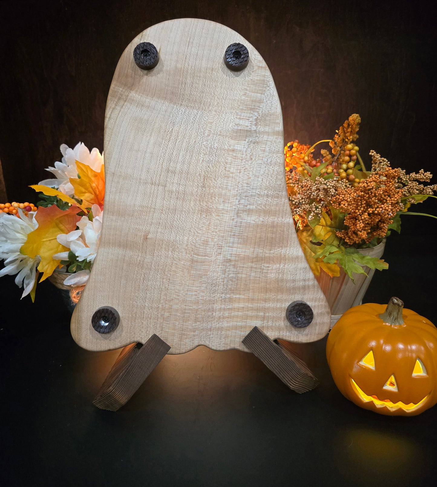 Curly Maple Friendly Ghost-shaped Cheese Board