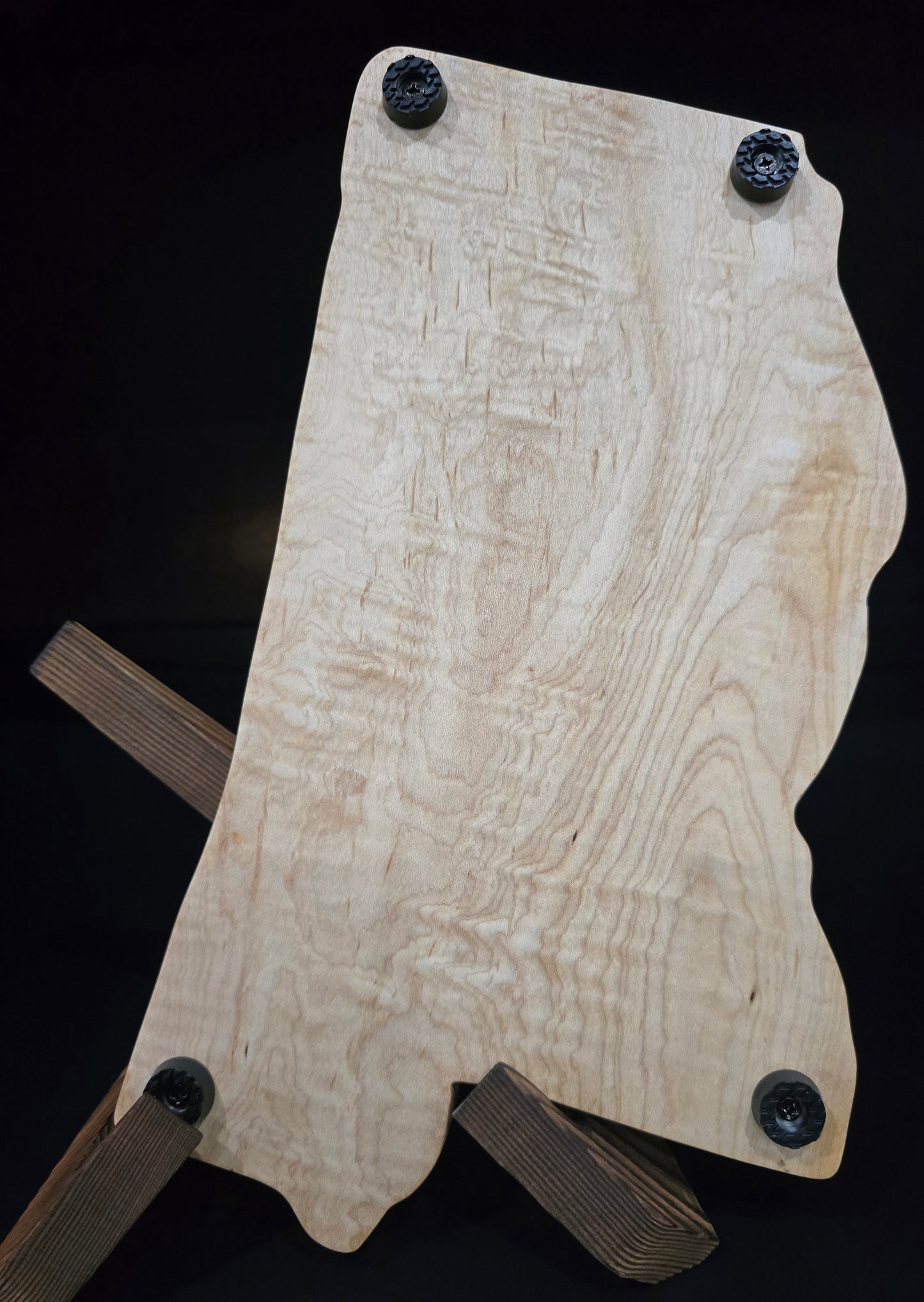 Mississippi Shaped Curly Maple Cheese Board