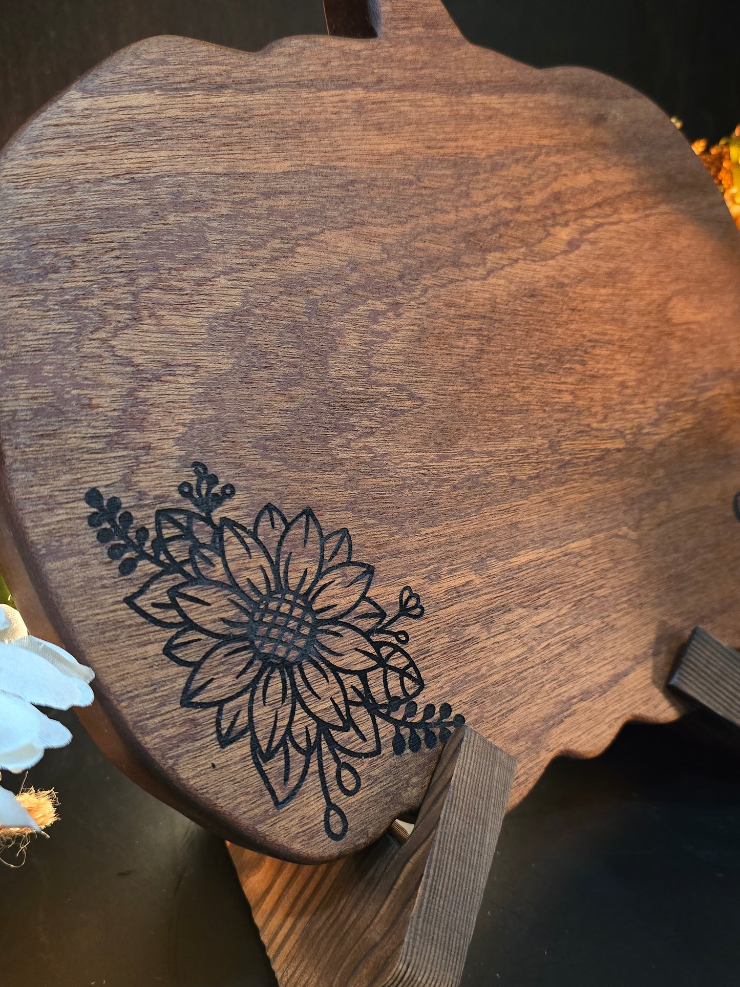 Mahogany Pumpkin-shaped Cheese Board