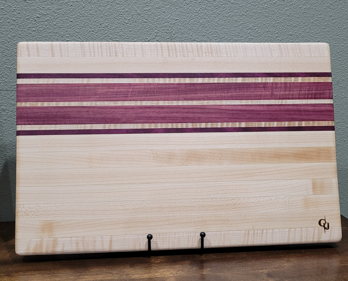 Curly Maple/Purple Heart Cutting Board