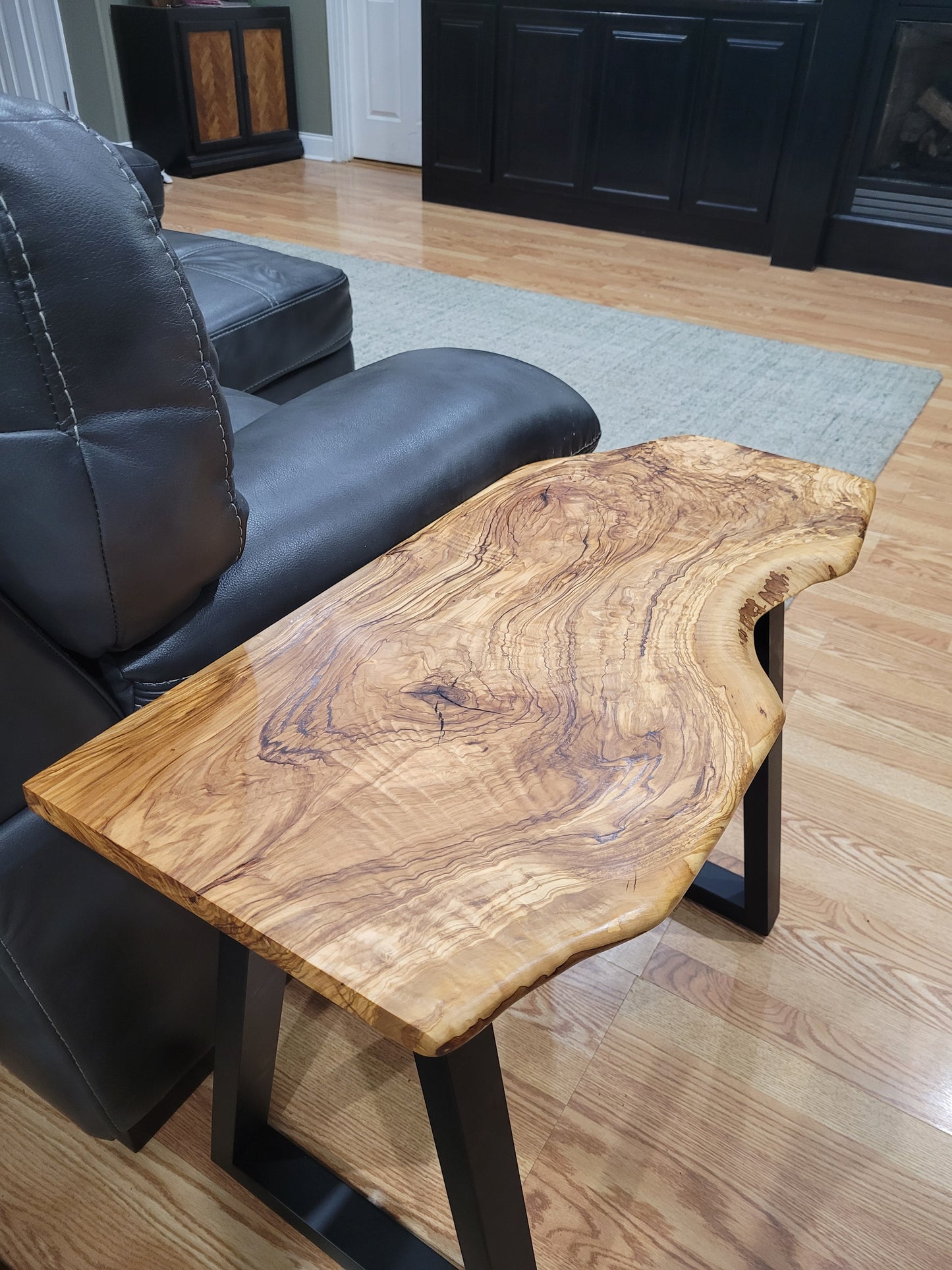 Olive Wood Side Tables (Pair)