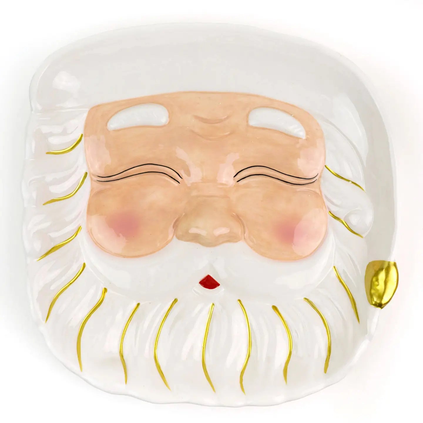 WHITE SANTA PLATTER