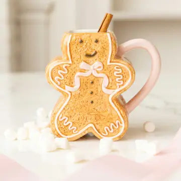 PINK GINGERBREAD COFFEE MUG