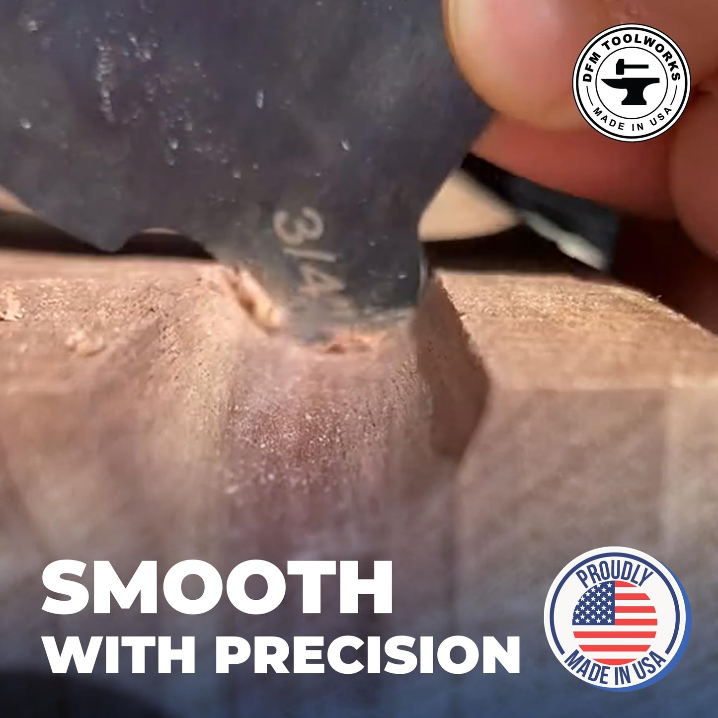 DFM Tool Works Curved Cabinet Scraper Cards - Precision Cabinet Scraper for Woodworking, Multi-Use Woodworking Tools, Wood Finishers, Quality Card Scraping Tool, Made in USA, Juice Groove - Blue
