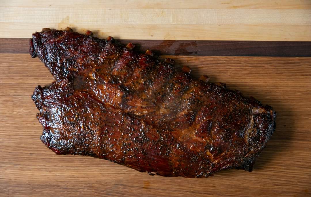 Maple, Walnut, and White Oak SPO Edge Grain Brisket Board