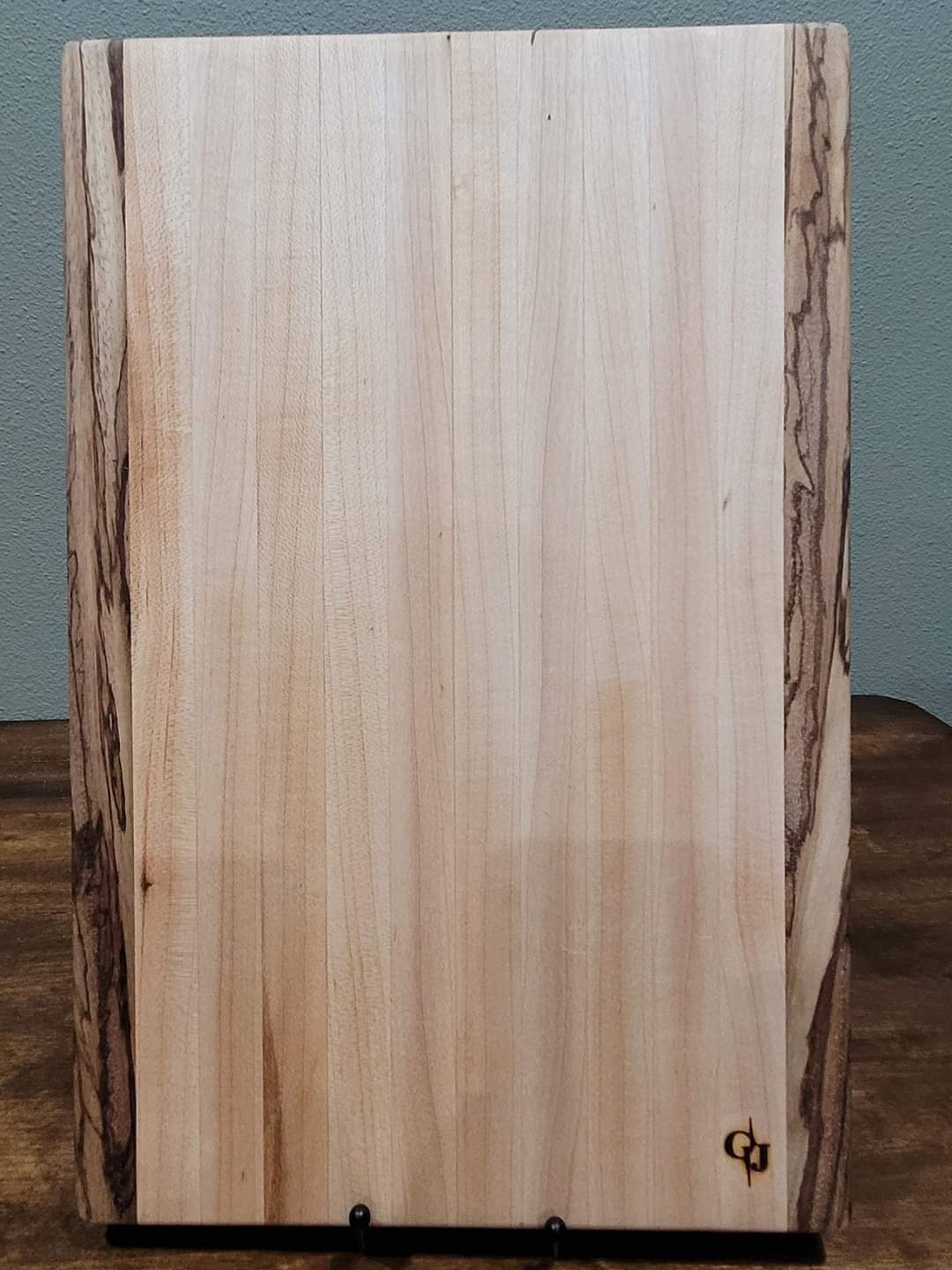 Maple and Zebra Wood Cutting Board