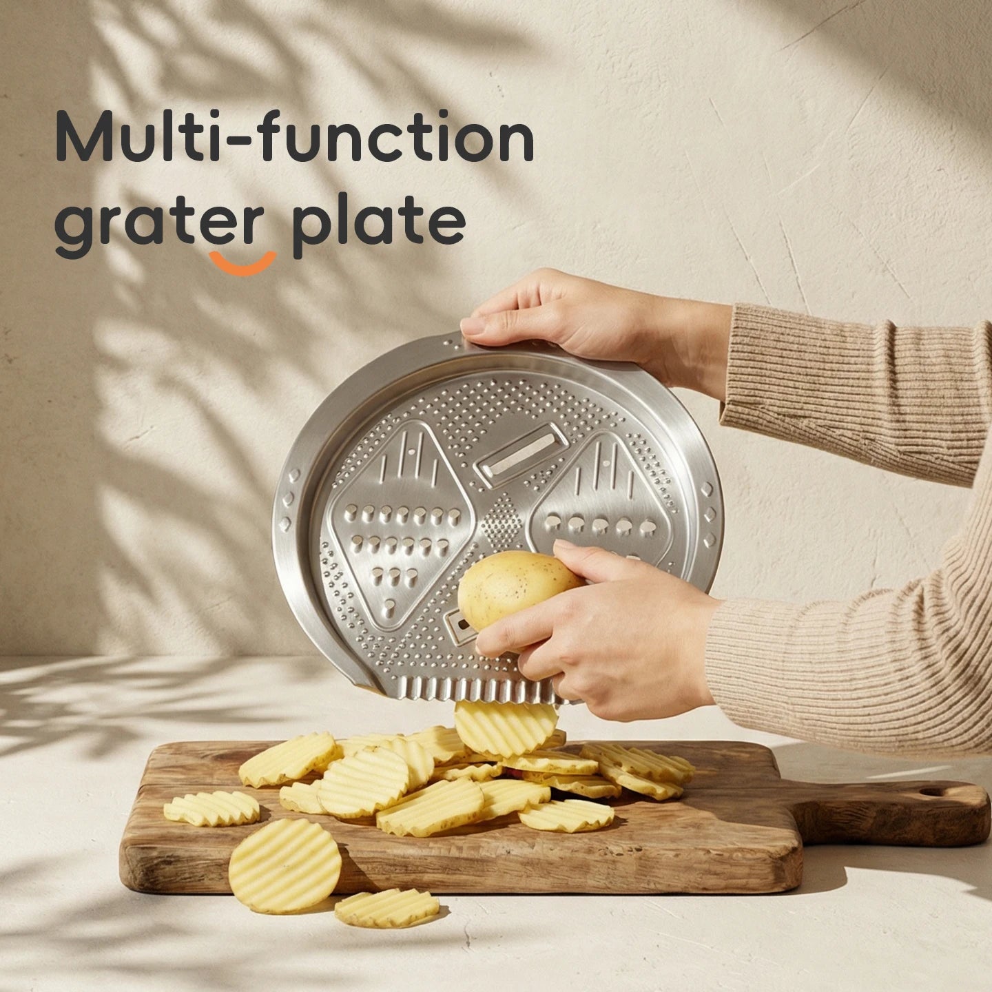 Inclined Bottom Drainage Basin - Multi-Functional Colander for Pasta, Rice & Produce, Time-Saving Kitchen Sink Helper