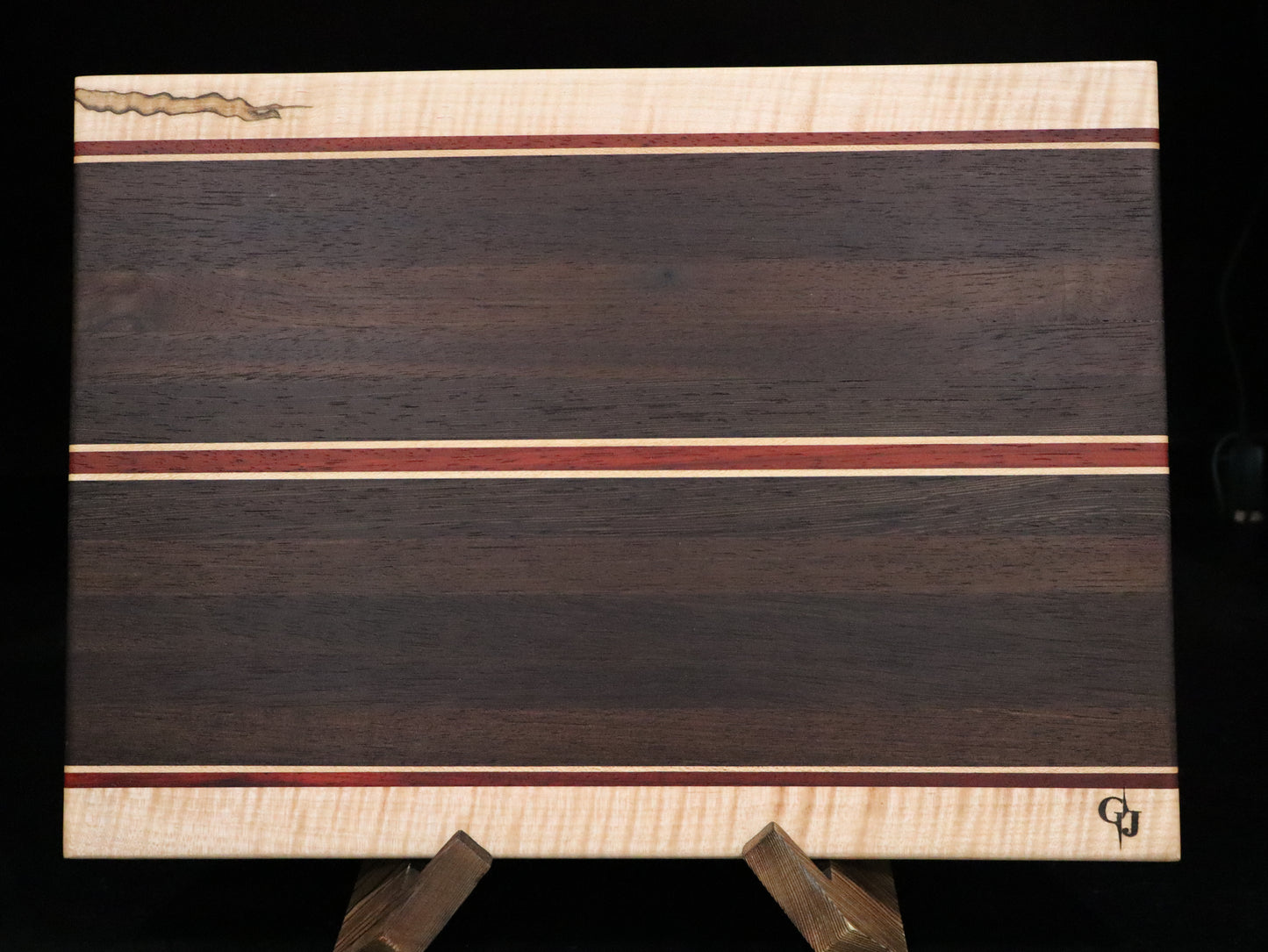 Multi-Hardwood Edge-Grain Cutting Board