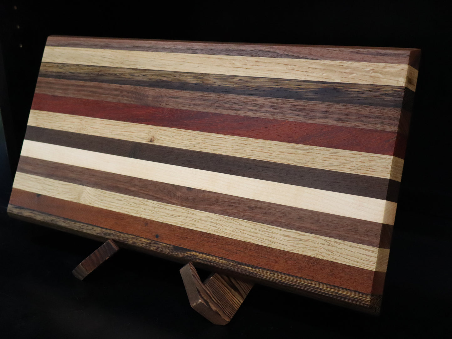 Multi Hardwood Edge Grain Cutting Board