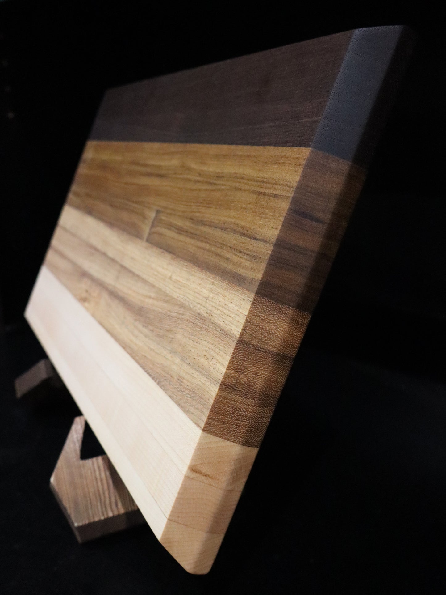 Multi-Hardwood Edge-Grain Cutting Board