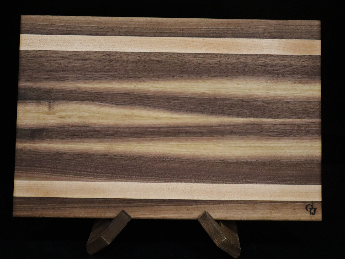 Walnut and Maple Edge Grain Cutting Board