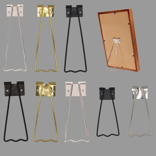 Iron Art Display Stands Storage Rack Metal Easel Stand For Photo Picture Frame Oil Painting Plate Book Organizer Shelf Holder