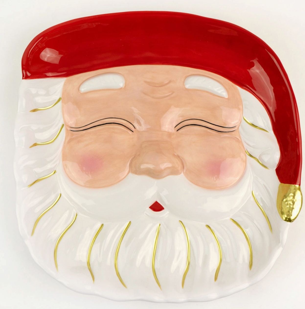 RED SANTA PLATTER