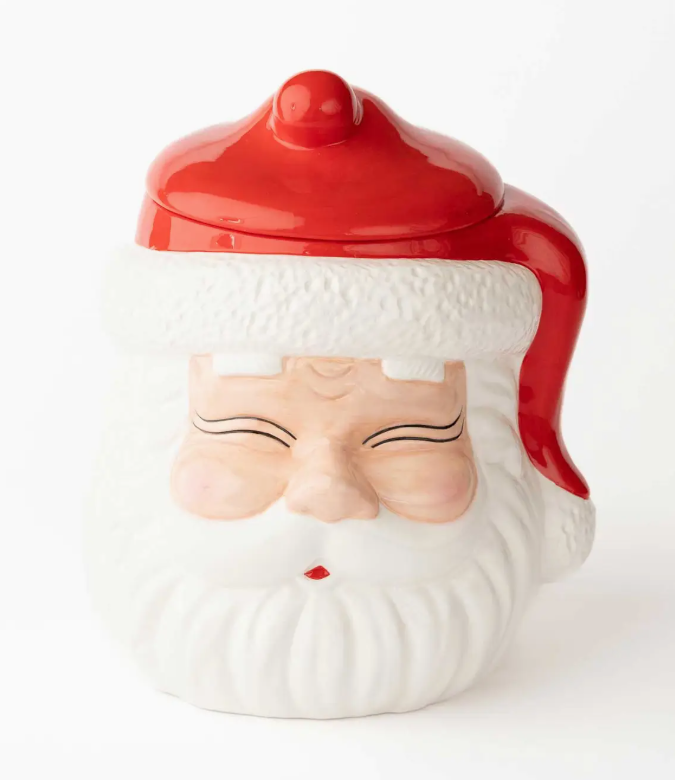 RED SANTA COOKIE JAR