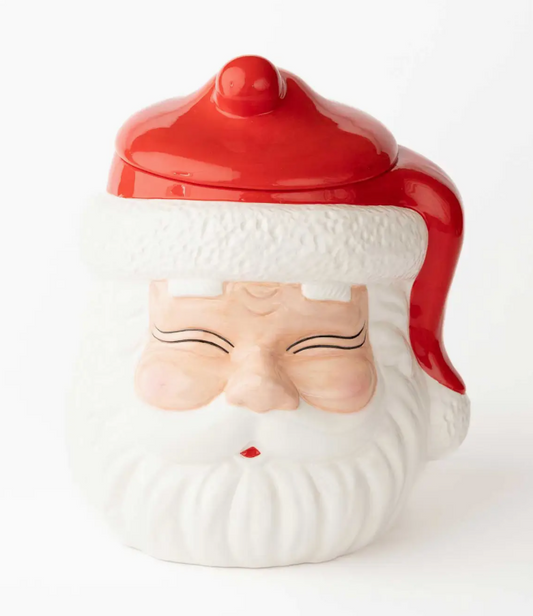 RED SANTA COOKIE JAR