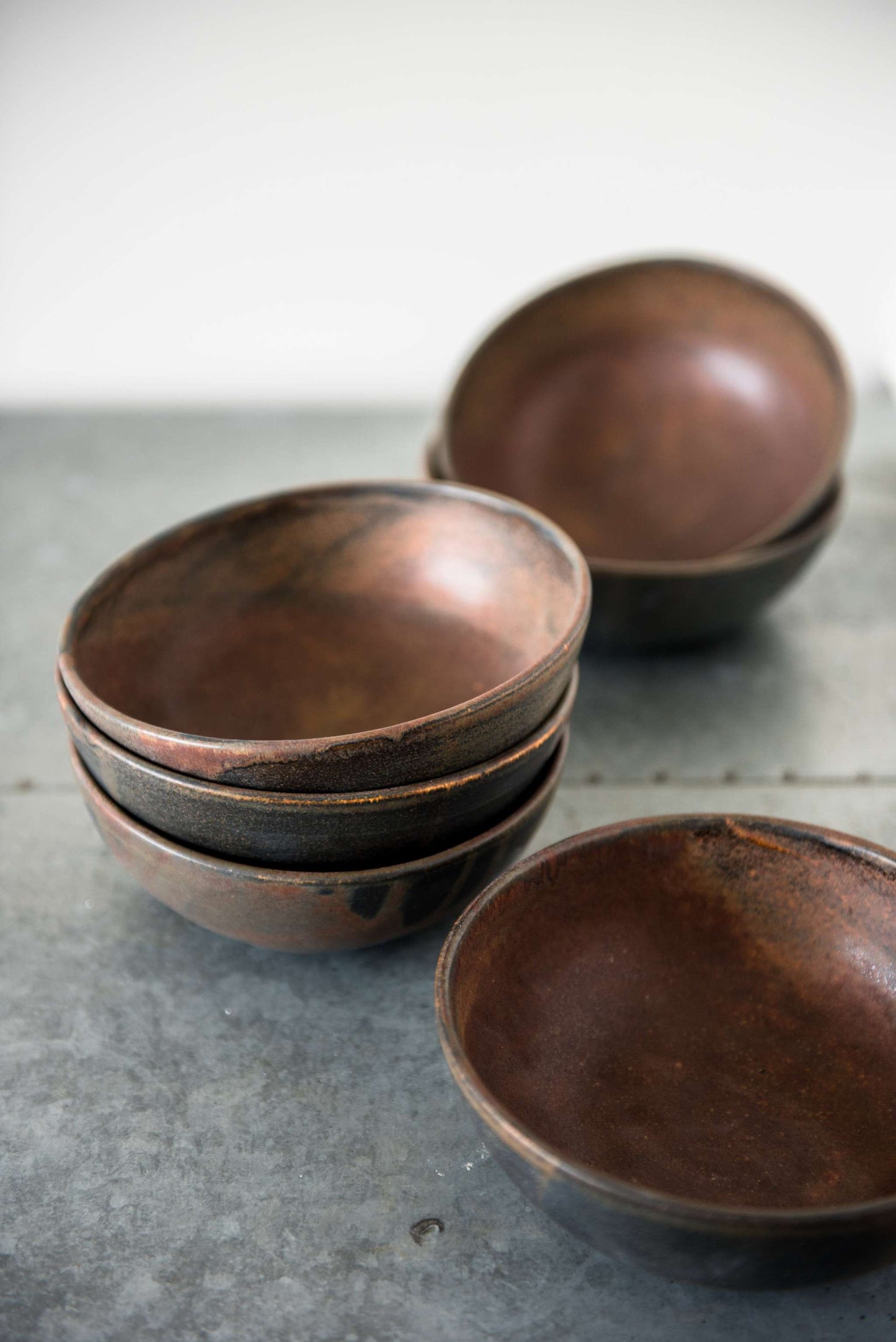 Rust Stoneware Soup Bowl
