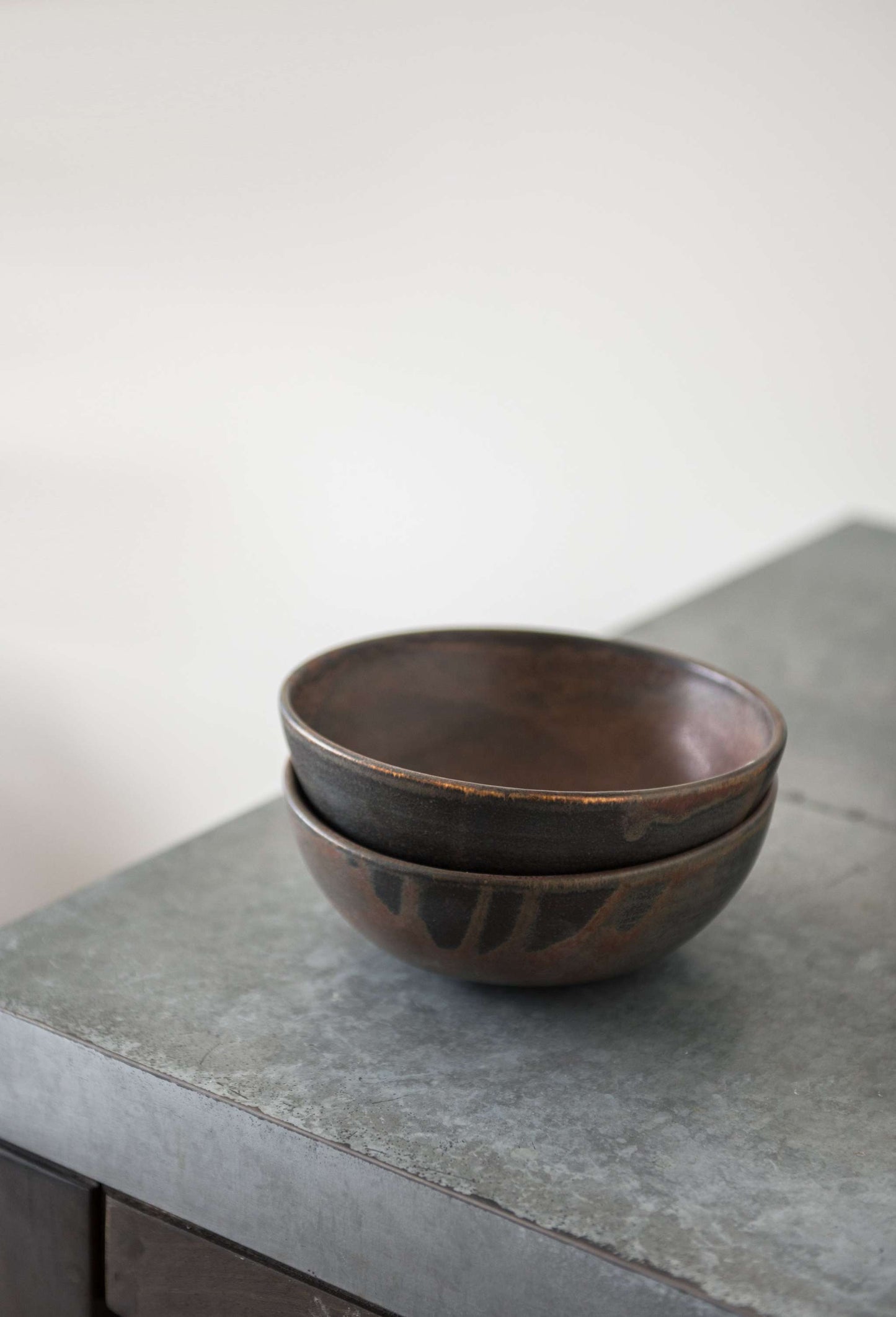 Rust Stoneware Soup Bowl