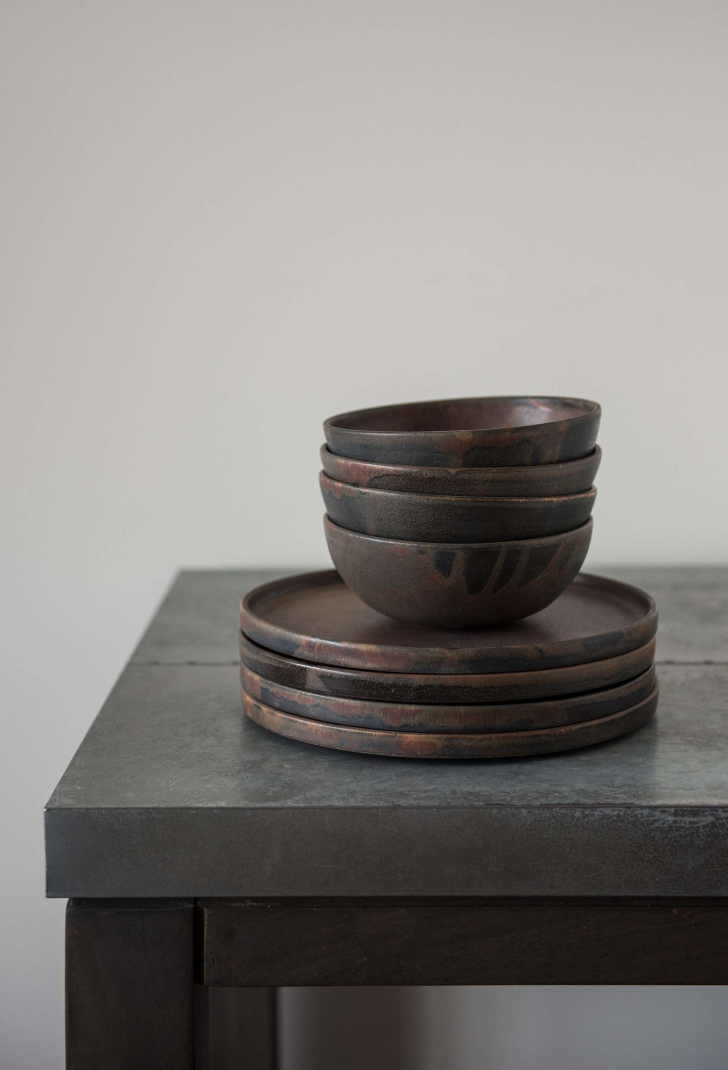 Rust Stoneware Soup Bowl