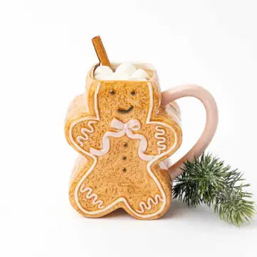 PINK GINGERBREAD COFFEE MUG