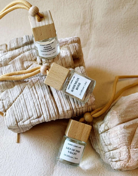 Luxury Car Diffuser in Nature Scents – Hanging & Vent Clip | Long-Lasting 8ml Fragrance