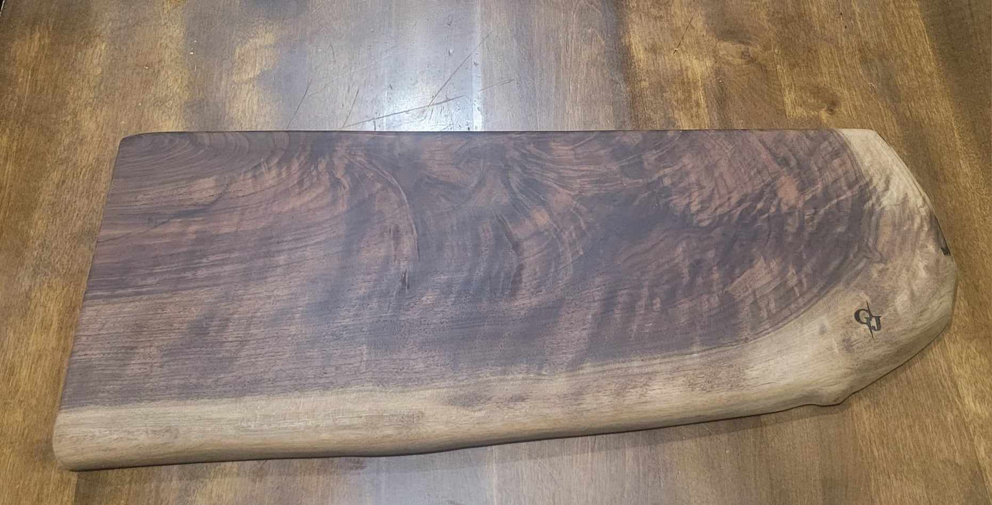 Claro Walnut Slab Charcuterie Board