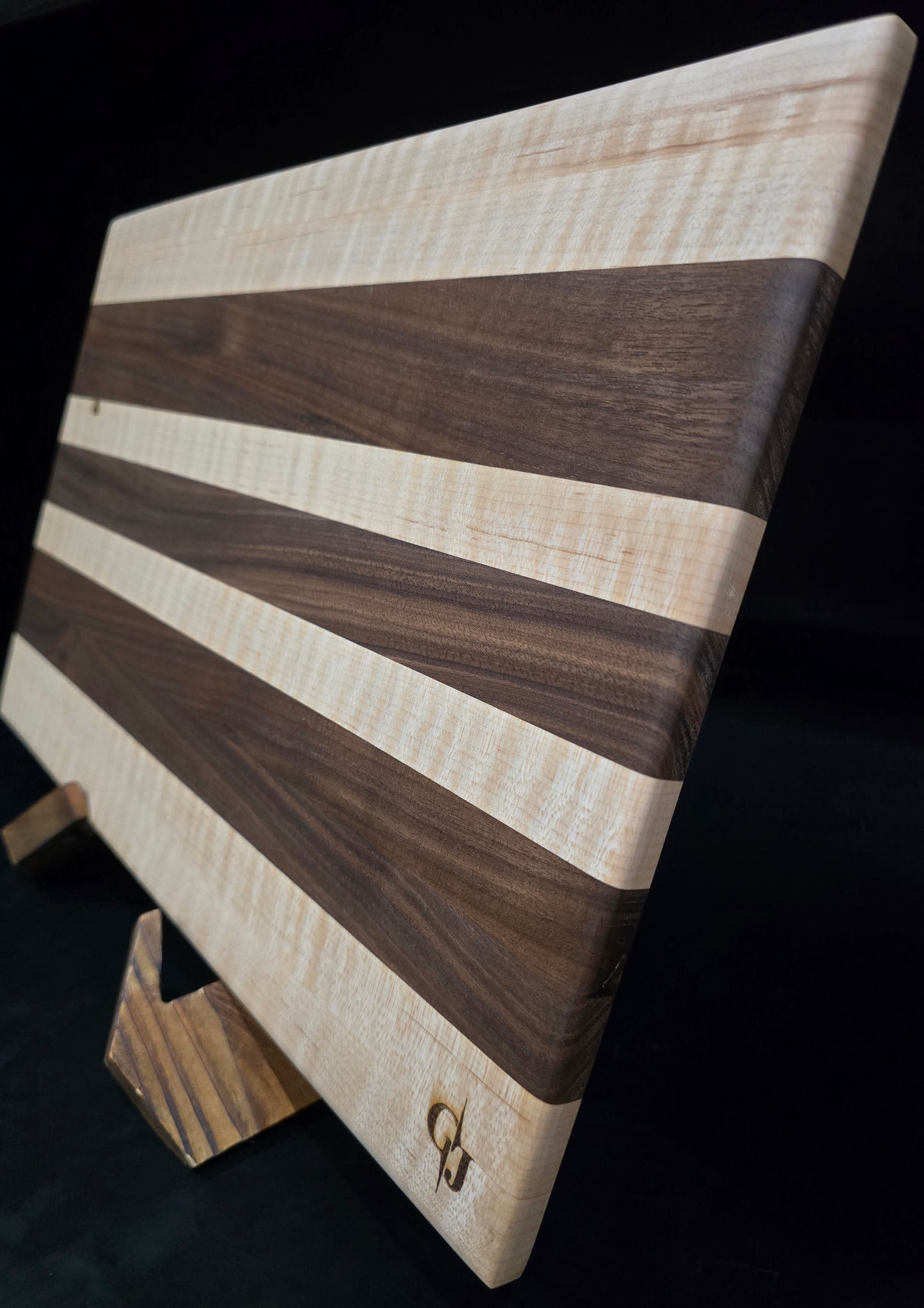 Walnut and Maple Striped Board
